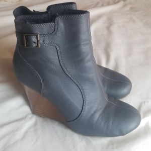 Gray booties